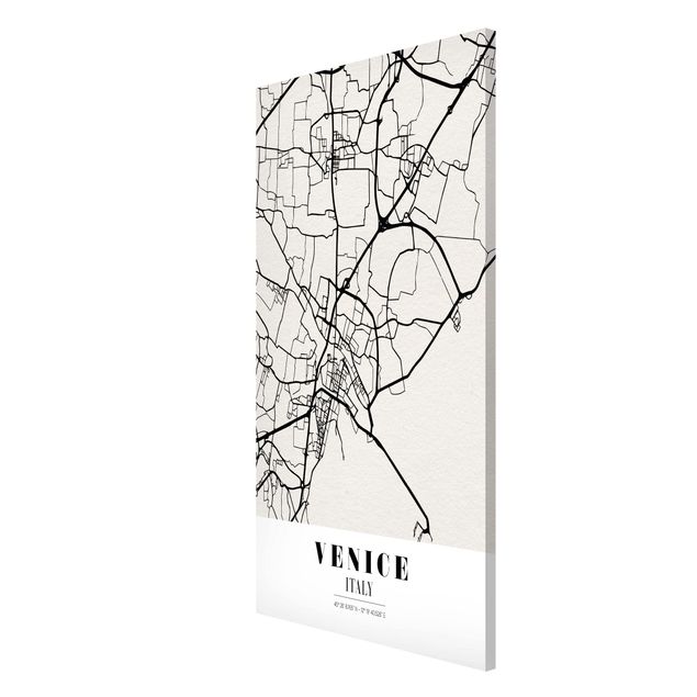 Magnettavla ordspråk Venice City Map - Classic