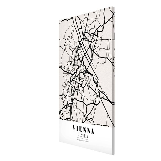 Magnettavla ordspråk Vienna City Map - Classic