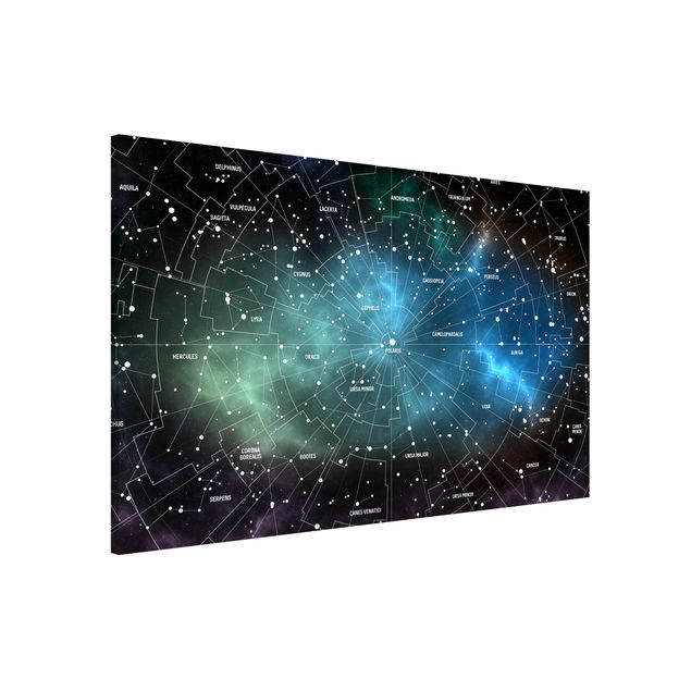 Inredning av barnrum Stellar Constellation Map Galactic Nebula