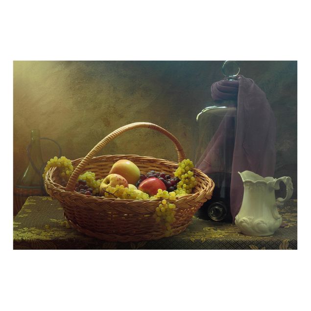 Tavlor stillliv Still Life With Fruit Basket