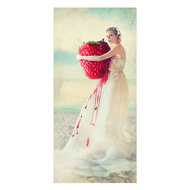 Tavlor porträtt Strawberry Princess