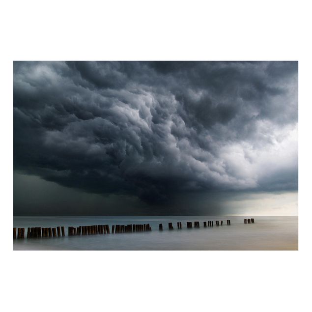 Tavlor landskap Storm Clouds Over The Baltic Sea