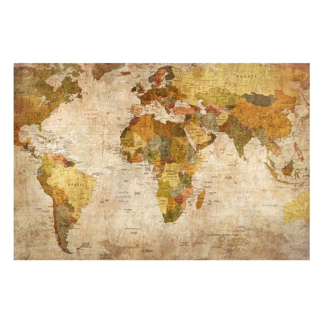 Magnettavla världskartor World map