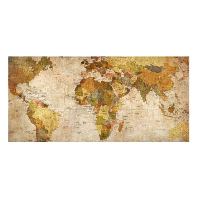 Magnettavla världskartor World map