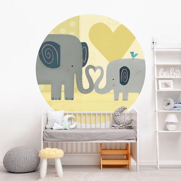 Inredning av barnrum Mum And I - Elephants