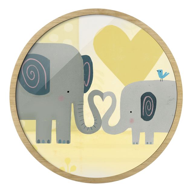 Tavlor modernt Mum And I - Elephants