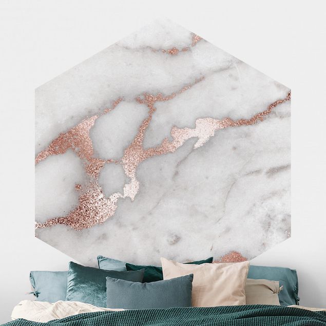 Fototapeter marmor utseende Marble Look With Glitter