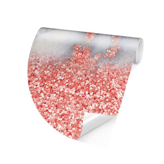 Kök dekoration Marble Look With Pink Confetti