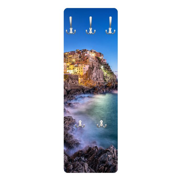 Klädhängare vägg blå Manarola Cinque Terre