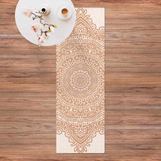 långa mattor Mandala Indian Ornament