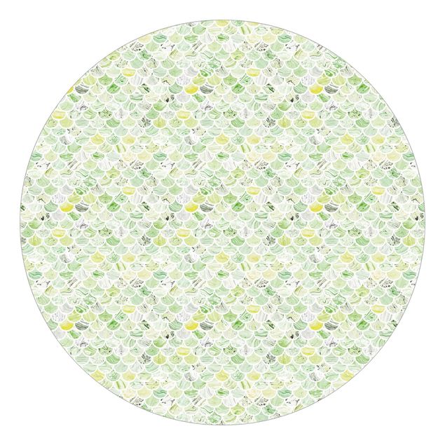 Tapeter industriell Marble Pattern Spring Green