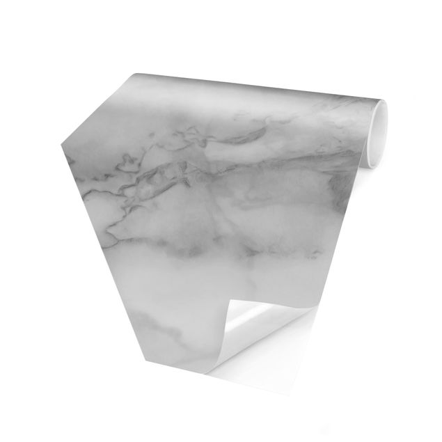 Tapeter industriell Marble Look Black And White
