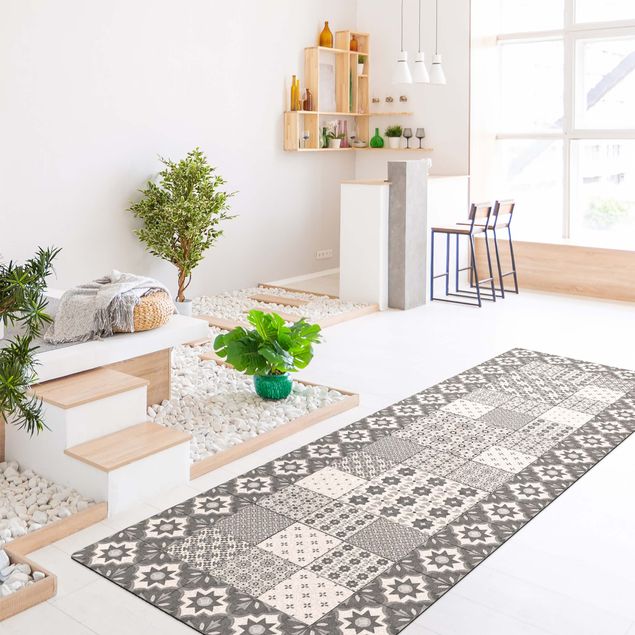 modern matta vardagsrum Moroccan Tiles Combination Marrakech With Tile Frame