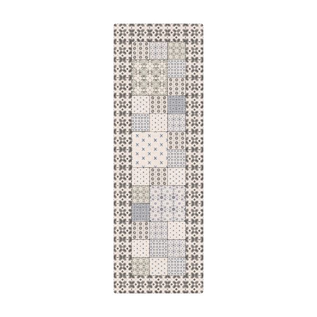 stora mattor Moroccan Tiles Combination Rabat With Tile Frame