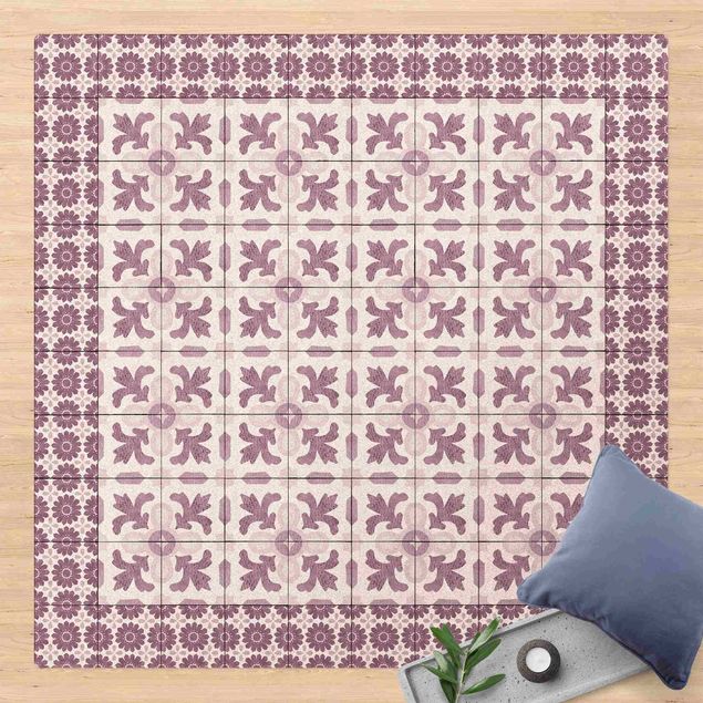 Kök dekoration Moroccan Tiles With Ornaments With Tile Frame