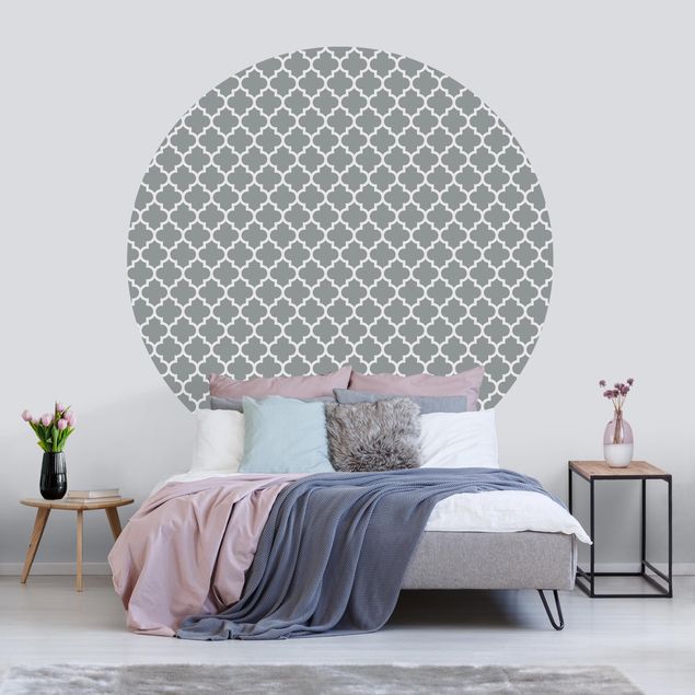 Kök dekoration Moroccan Pattern With Ornaments In Front Of Grey