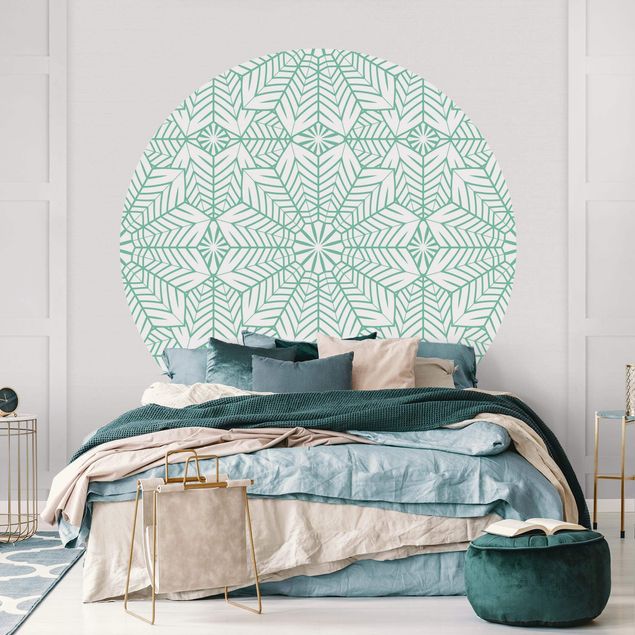 Kök dekoration Moroccan XXL Tile Pattern In Turquoise
