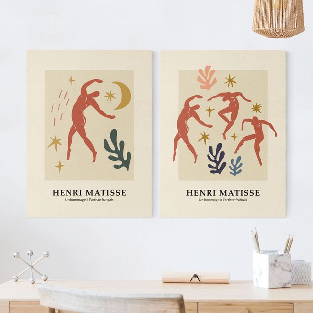 Canvastavlor abstrakt Matisse Homage - Dances