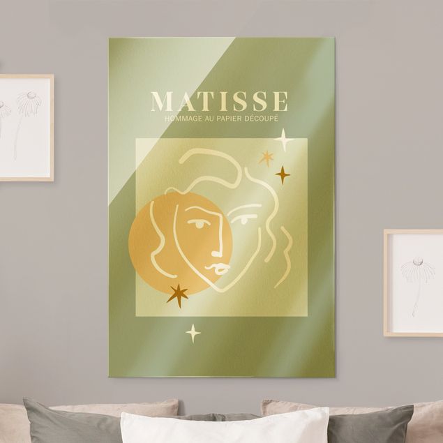Tavlor abstrakt Matisse Interpretation - Face And Stars
