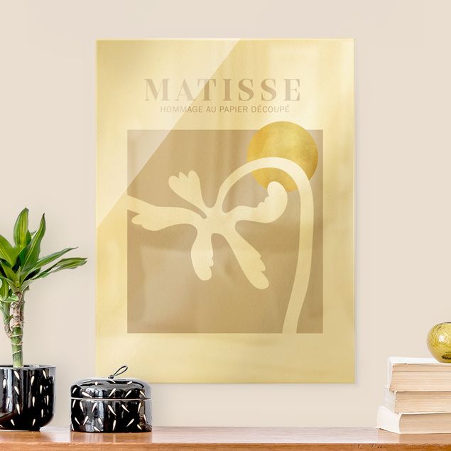 Tavlor abstrakt Matisse Interpretation - Palm Tree And Sun