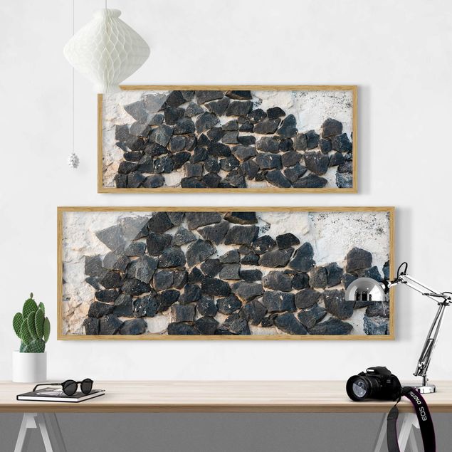 Tavlor Wall With Black Stones