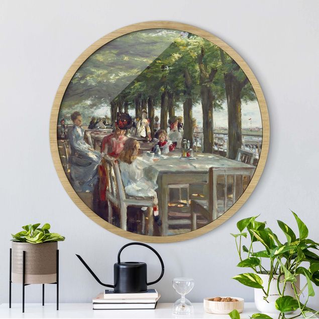 Tavlor med ram konstutskrifter Max Liebermann - The Restaurant Terrace Jacob