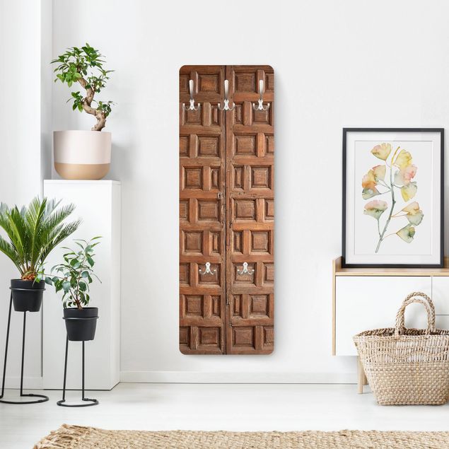Klädhängare vägg brun Mediterranean Wooden Door From Granada
