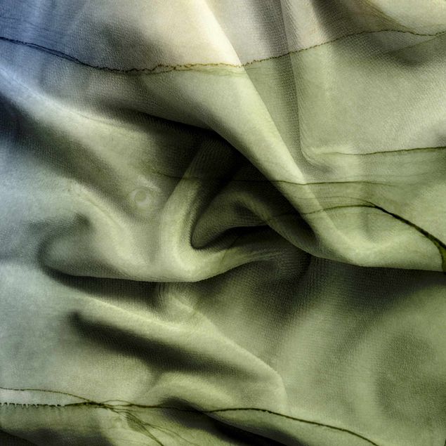 gardiner till små fönster Mottled Bluish Grey With Moss Green