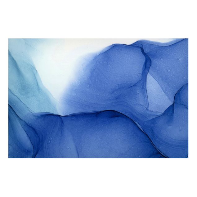 Tavlor abstrakt Mottled Ink Blue