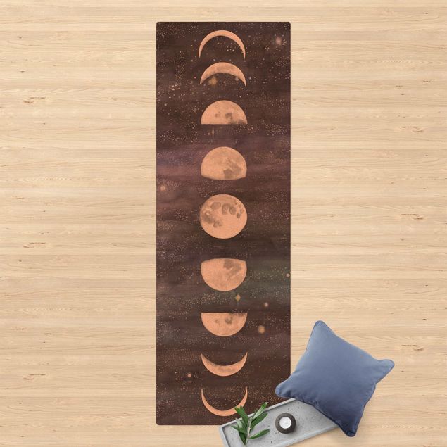 moderna mattor Moon Phases In Watercolour