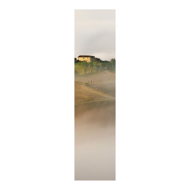 Panelgardiner landskap Morning Fog In The Tuscany