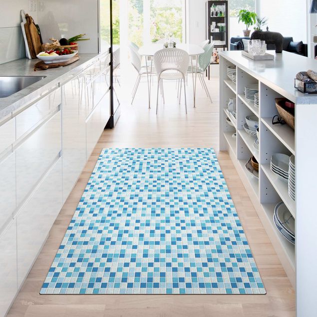 blå mattor Mosaic Tiles Ocean Sound