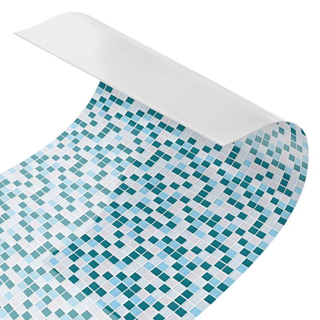 Küchenrückwand - Mosaikfliesen Türkis Blau