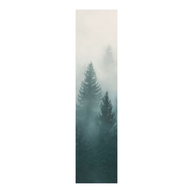 Panelgardiner landskap Coniferous Forest In Fog