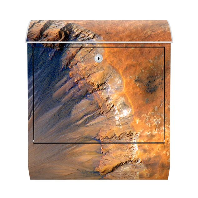 Brevlådor brun NASA Picture Marsian Crater