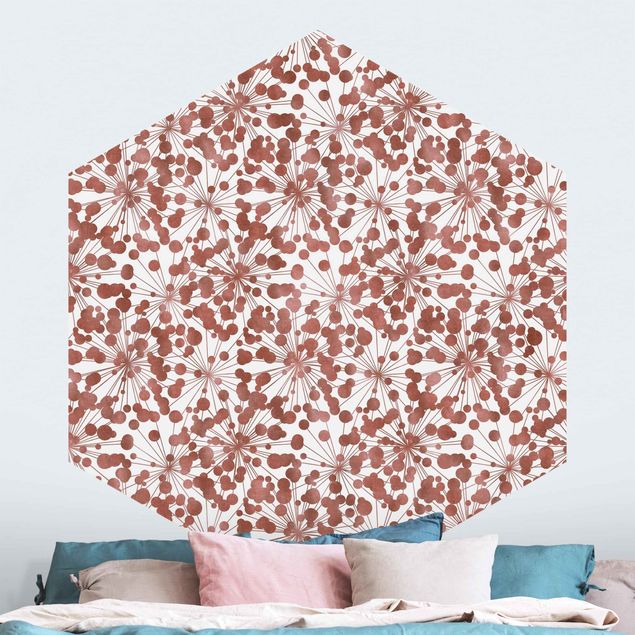 Kök dekoration Natural Pattern Dandelion With Dots Copper