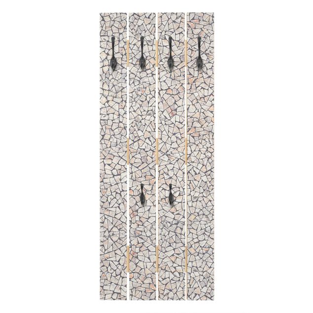 Klädhängare vägg Natural Stone Mosaic With Sandy Joints