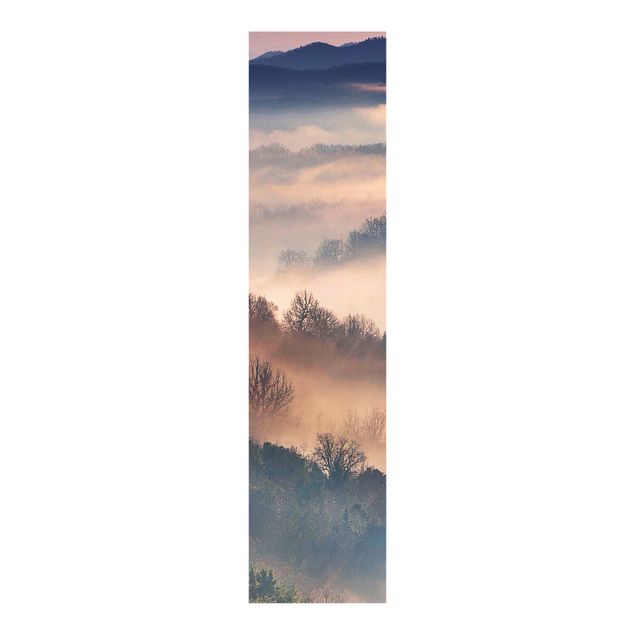 Panelgardiner landskap Fog At Sunset