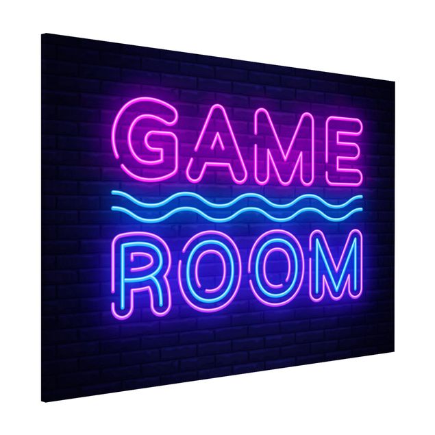 Magnettavla ordspråk Neon Text Game Room
