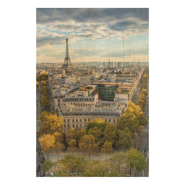 Trätavlor landskap Nice day in Paris