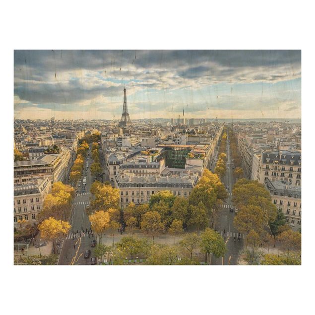 Trätavlor landskap Nice day in Paris