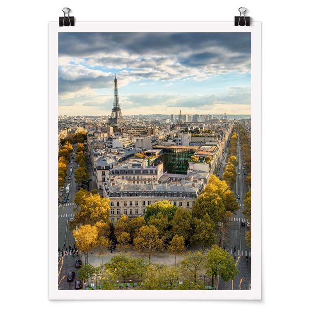 Posters arkitektur och skyline Nice day in Paris