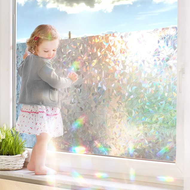 Självhäftande folier 3D Rainbow Effect Window Film With Static Adhesion