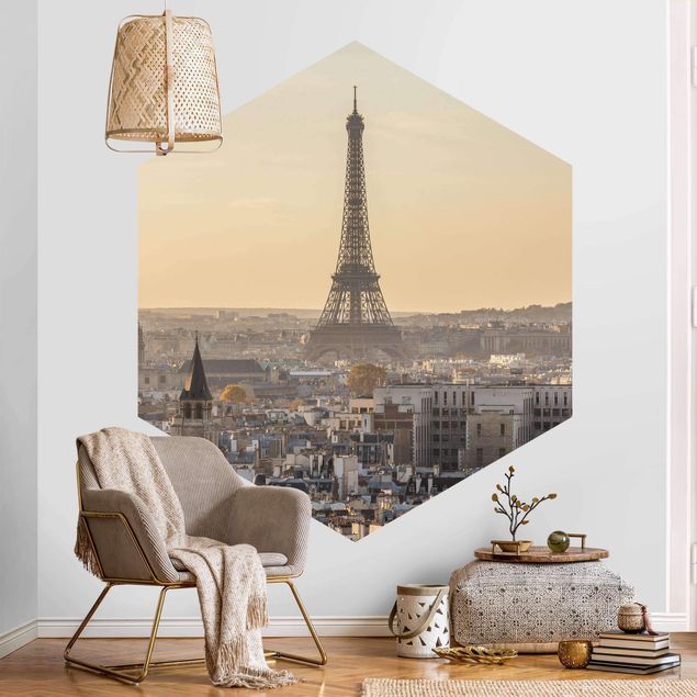 Fototapeter arkitektur och skyline Paris at Dawn