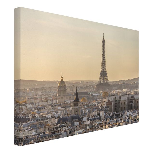 Tavlor arkitektur och skyline Paris at Dawn