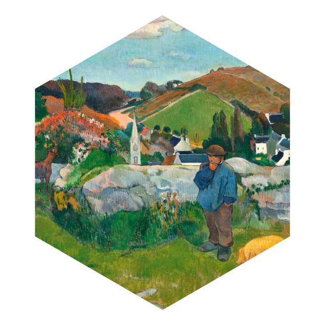 Tapeter modernt Paul Gauguin - The Swineherd