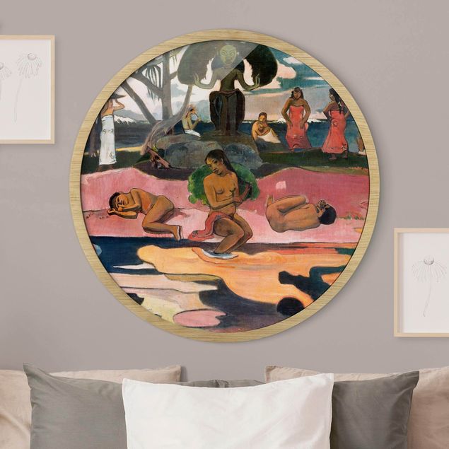 Tavlor med ram konstutskrifter Paul Gauguin - Day of the God