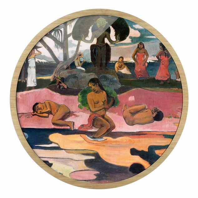 Tavlor landskap Paul Gauguin - Day of the God