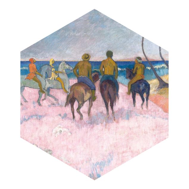 Tapeter modernt Paul Gauguin - Riders On The Beach