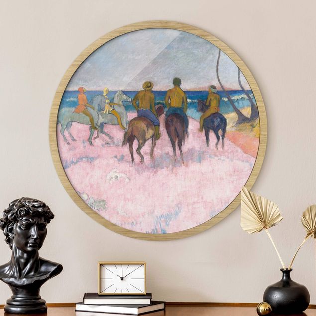 Tavlor med ram konstutskrifter Paul Gauguin - Riders On The Beach